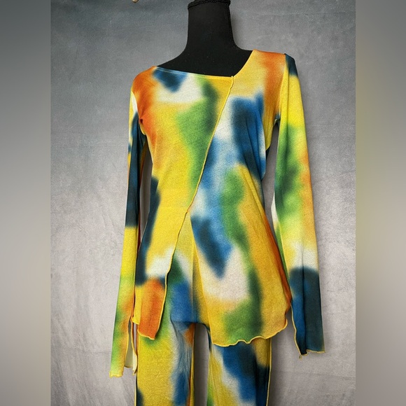 Abstract tie dye two piece set size xs - Picture 7 of 7